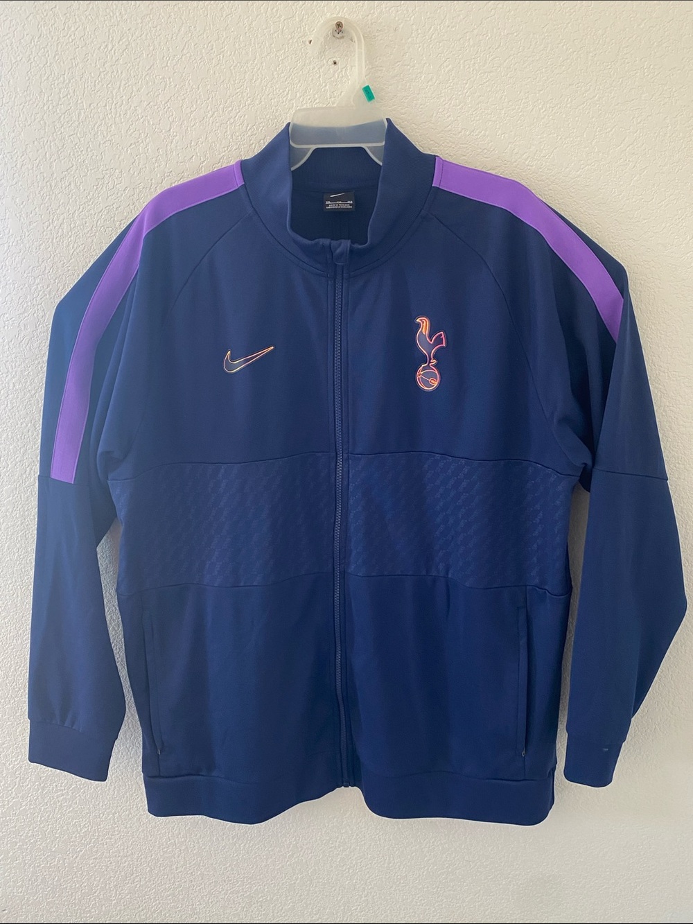 Nike Navy & Purple Tottenham Hotspur Men’s  Full Zip Track Jacket Size XXL